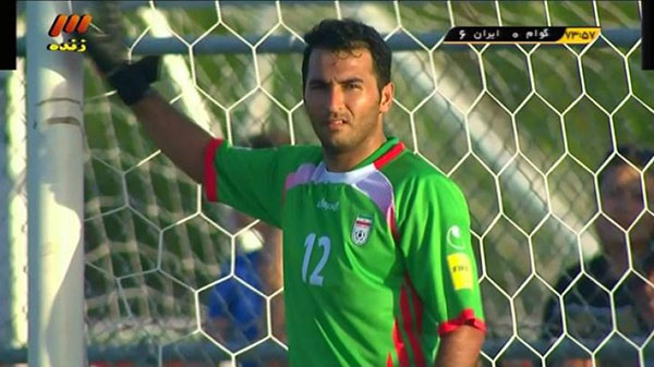 دروازه‌بانی عزت الله پورقاز در تیم ملی
