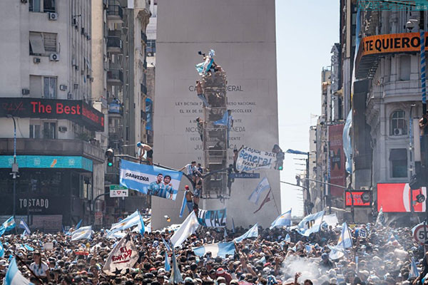 استقبال بزرگ از قهرمانان آرژانتینی