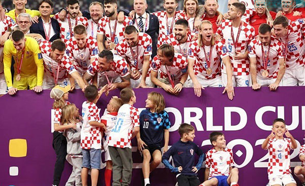 جشن سومی جام جهانی بازیکنان کرواسی