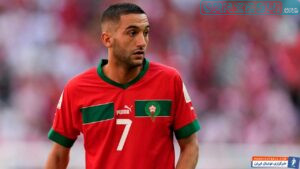 حکیم زیاش در پیراهن تیم ملی مراکش