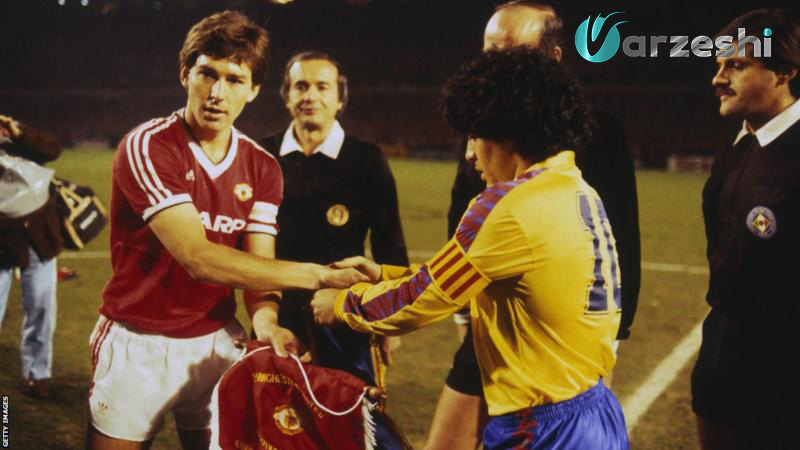 1984: بازگشت الهام گرفته از رابسون مارادونا را شگفت زده کرد تاریخچه ی بازی های بارسلونا منچستر یونایتد