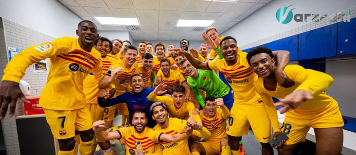 ورزشی: بارسلونا پس از 4 سال دوباره در قله ی اسپانیا قرار گرفت