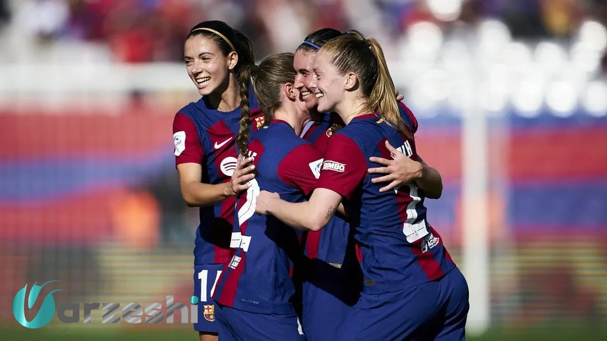 پیروزی بارسلونا در الکلاسیکوی زنان | بارسلونا 5-0 رئال مادرید
